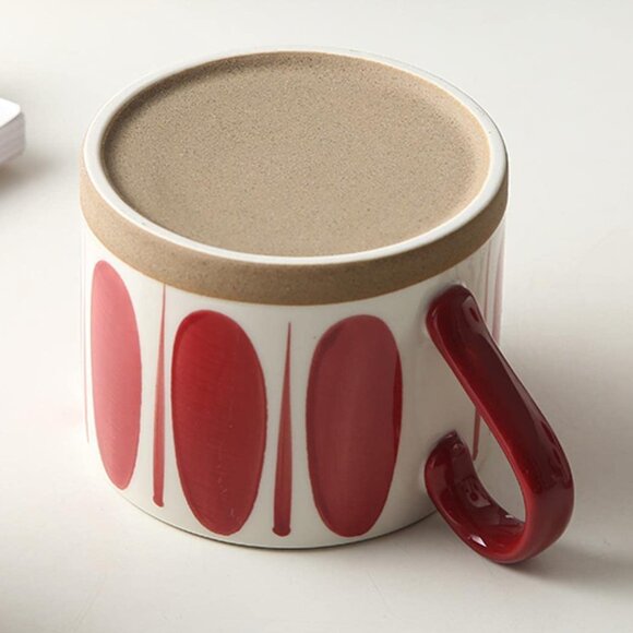 🎄New🎄 Christmas Red Ceramic Coffee Mug with Handle, 15.2 oz - Picture 2 of 10